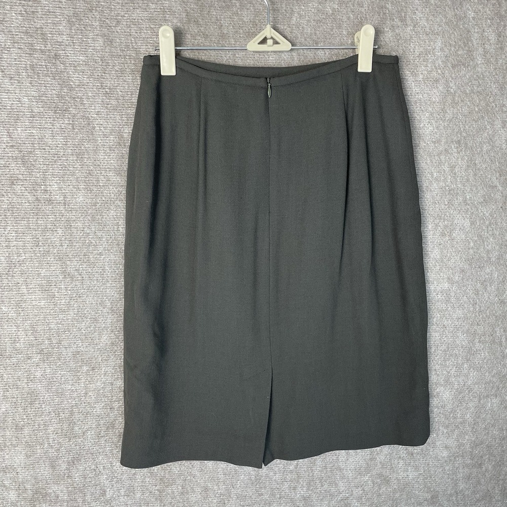 Rena Rowan for Saville Women's 2PC Skirt Suit 14P Olive Green Lined Career Set - Picture 6 of 14